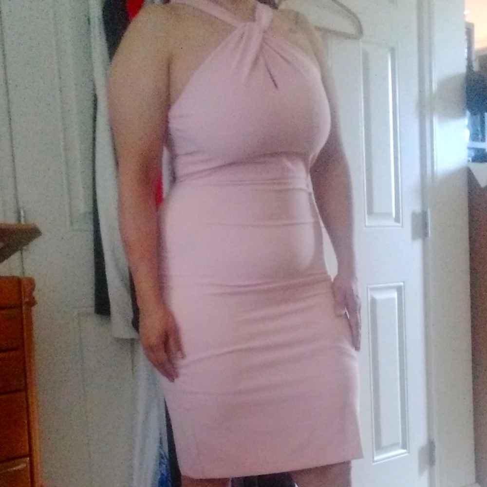 Nude pink dress